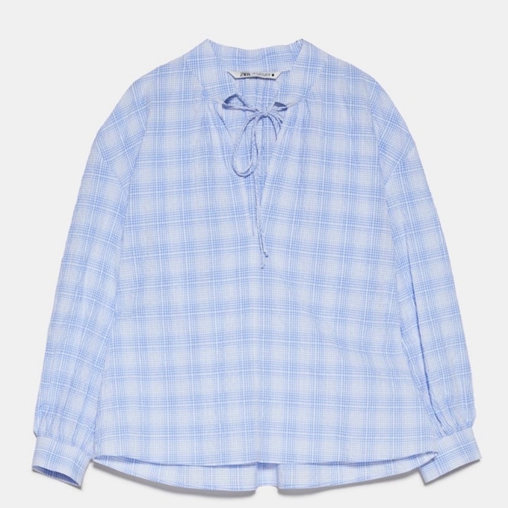 NWT Zara plaid blouse - Picture 5 of 16